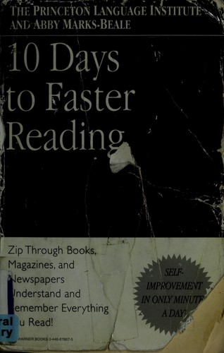 10 Days to Faster Reading - Book Summary